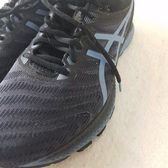 Asics Mens Gel Nimbus 23 1011A680 Running Shoes Sneakers 10 M black blue trim - Picture 2 of 14